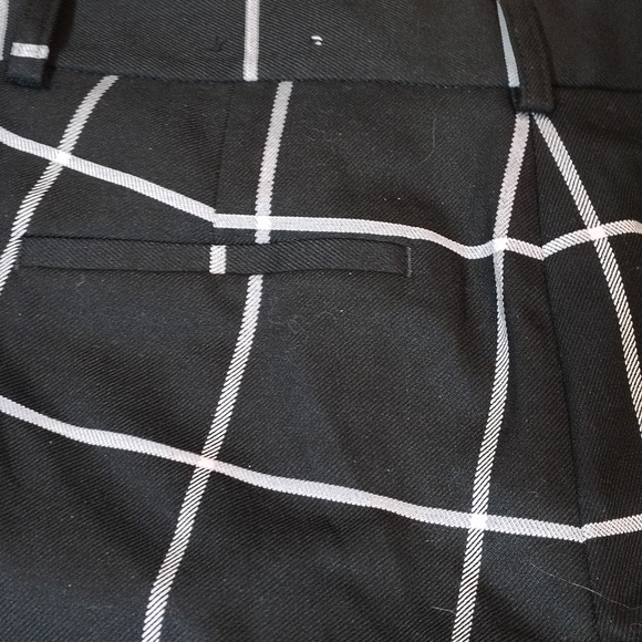 Express Women's Size 2 Columnist Barely Boot Mid-rise Black And White Trousers - Picture 6 of 7